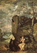 Diego Velazquez Saint Anthony Abbot Saint Paul the Hermit oil painting